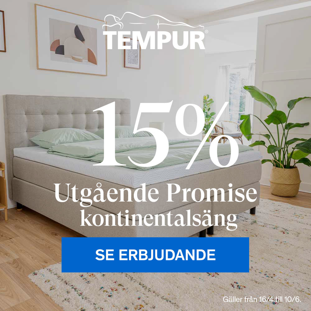 Tempur Promise Plus kontinentalsäng 15%
